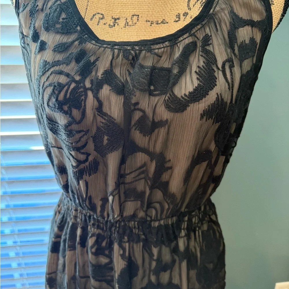 Chelsea & Violet Sheer Black Floral Maxi Dress - Picture 3 of 7